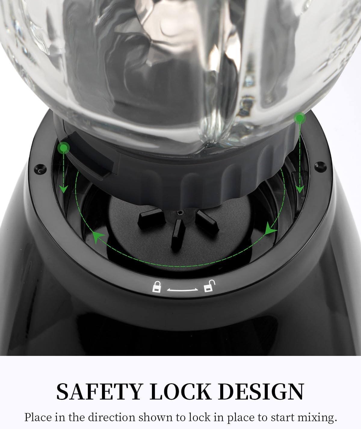 GDOR Blender, 52 Oz Glass Jar, Multi-Function Kitchen Blender & Grinder Combo, 9 Functions with Shakes, Puree, Crush Ice, and Chop, Max 700W, Self Cleaning