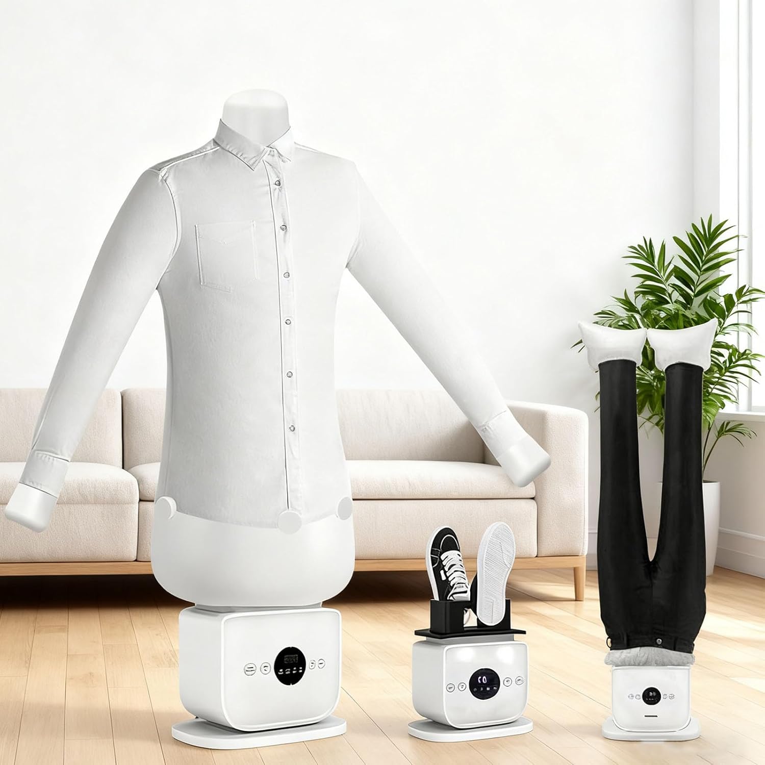 Automatic Ironing Machine, Steam Iron, 8 Minutes Quick Ironed Dry, for Trousers, T Shirts & Shoes(2 Sets)