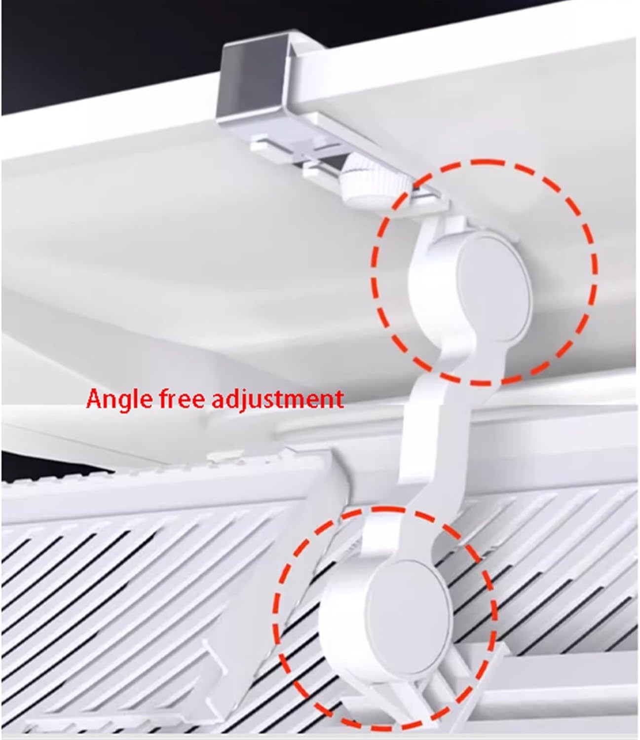 Air conditioning deflector 4 PCS Ceiling Air Conditioner Deflector Vent Deflector for Home Office Public Area, Air Conditioning Baffle Central Air Conditioner'S Register Grille