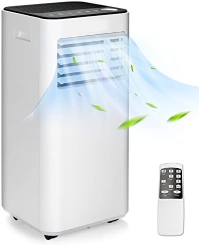 PETSITE 8000 BTU Portable Air Conditioner, 3-in-1 Multi-Functional AC Cooling Unit with Remote Control, Dehumidifier, Window Kit Included, Stand up Air Conditioner Cools Rooms up to 250 Sq.Ft