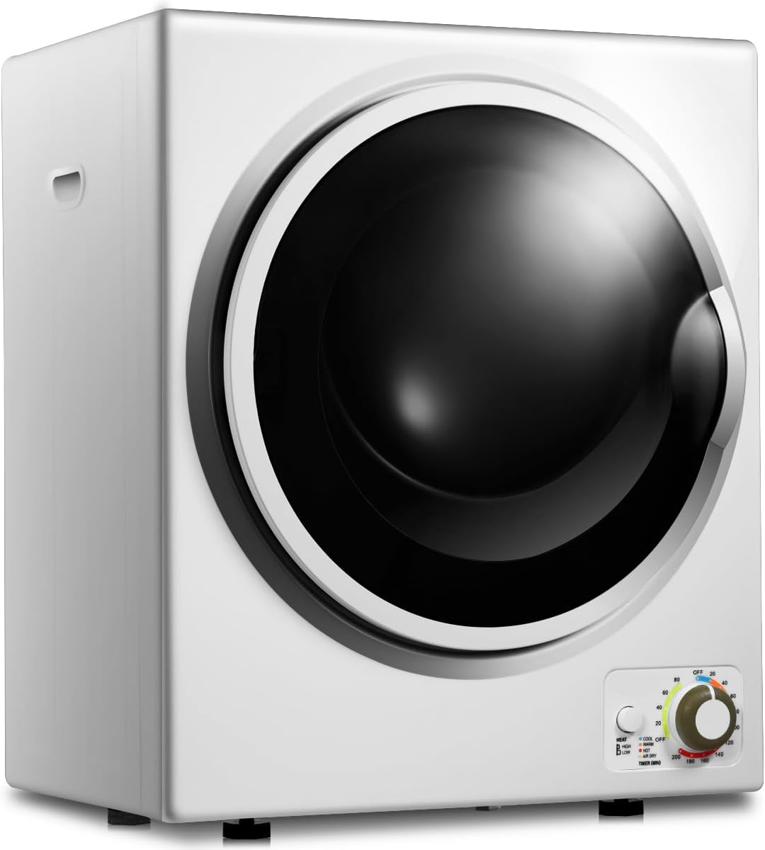 Nightcore Compact Laundry Dryer, Portable Dryer w/Stainless Steel Tub, 4 Automatic Drying Modes, Small Electric Clothes Dryer, Clothes Dryer Machine for Apartments, Dorm 110V