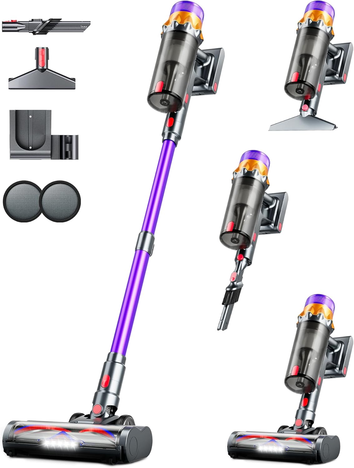 RENDOW Cordless Vacuum Cleaner, S15-2-2