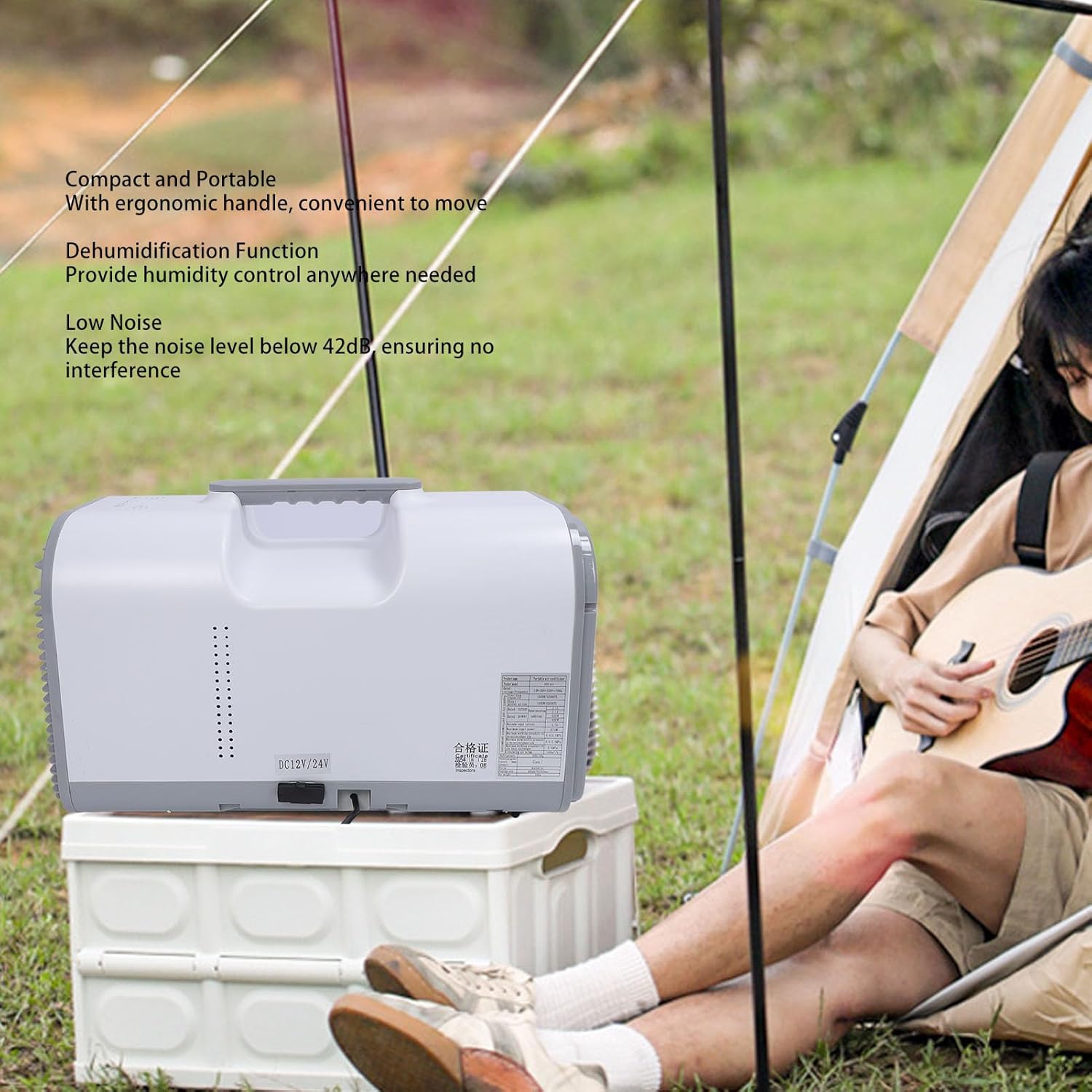 Portable Air Conditioner, 5200BTU Compact Cooling Dehumidification Small AC Unit Remote Control Work Shop Tent RV Room (US Plug 110V)