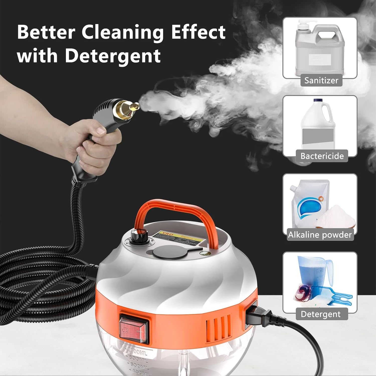 Household High Steam Cleaner Appliance, Temperature Kitchen Hood Car Cleaning Machine 110V/220V Cleaning Tools,B