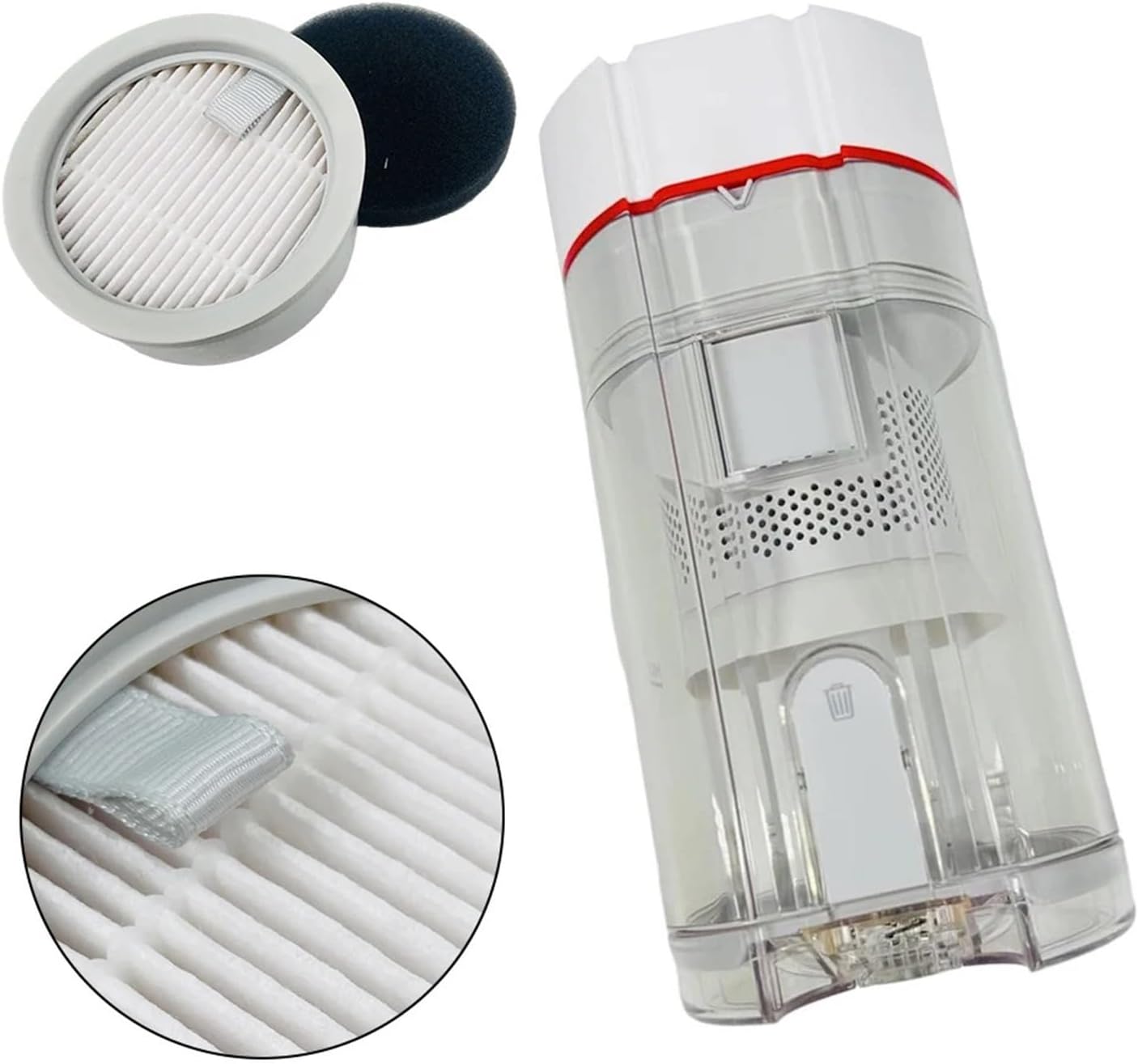 Dust Cup Multi-cone Filter,Compatible For Dreame， For TROUVER SOLO 10 / For POWER 11 Pro Vacuum Cleaner Accessories(A)