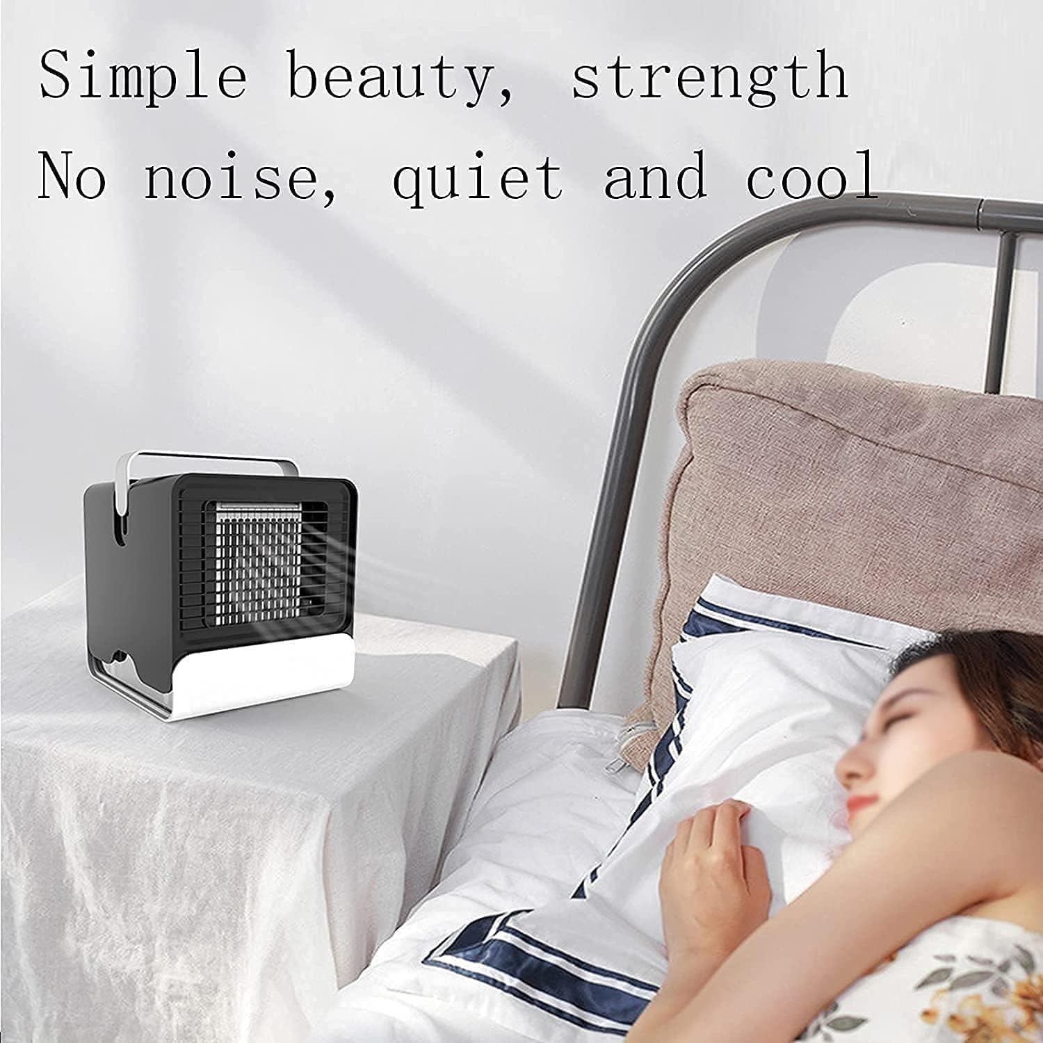 Portable Air Conditioner, Personal Air Cooler, Desktop Cooling Fan with Handle, Suitable for Room Office