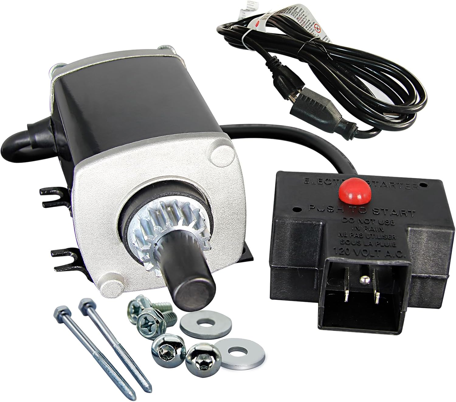 Tecumseh Starter 37000 New Replacement 120V 16 Teeth CCW Snow Blower for Ariens Tecumseh LH OH HMSK OHSK OHM110 HM70 HMXL70 Multiple Years 72403600 33329 33329A 33329B 33329C 33329D 33329E 33329F 5898