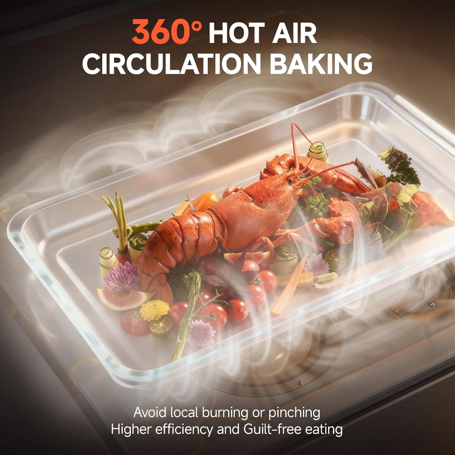 OUNIN 24L Steam and Air Fryer Combo Countertop Oven,11-in-1 Convection Baking and Steam,Bake,Broil,Dehydrate,304 Stainless Steel,Fast Cooking with Precise Electronic Temperature Control,for Gifting