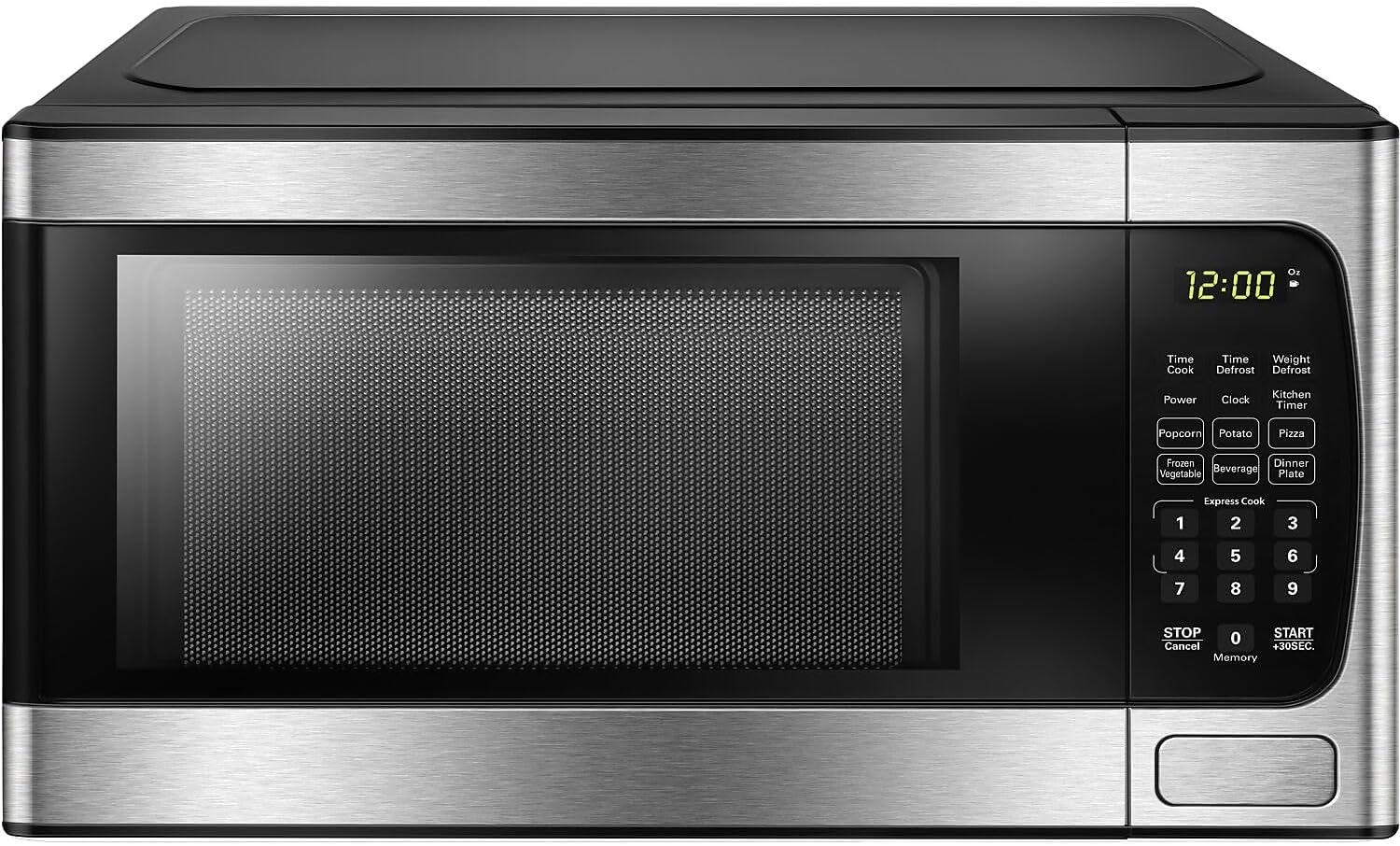 Danby DBMW0924BBS 0.9 Cu.Ft. CounterTop Microwave In Black Stainless Steel - 900 Watts, Small Microwave With Push Button Door