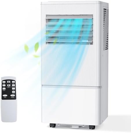 Air Choice Portable Air Conditioner, 10000 BTU Air Conditioner Portable for Room Up to 450 Sq.Ft, Remote Control, 24H Timer, Dehumidifier & Fan Modes, 3-in-1 AC Unit with Window Kit for Home Office