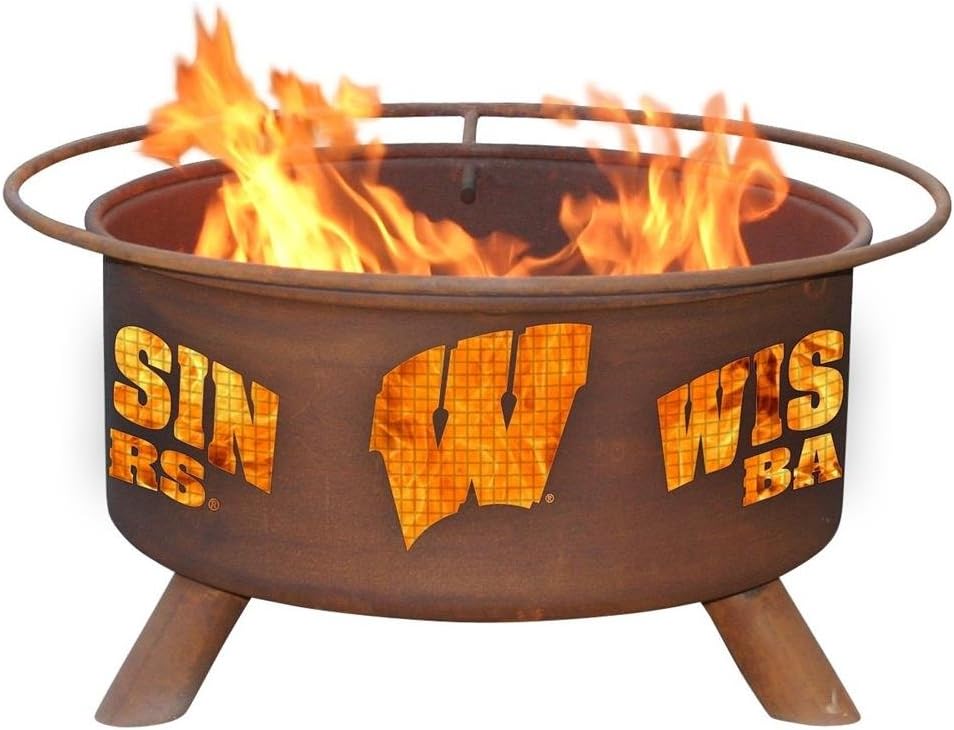 Patina Products F217, 30 Inch University of Wisconsin Fire Pit