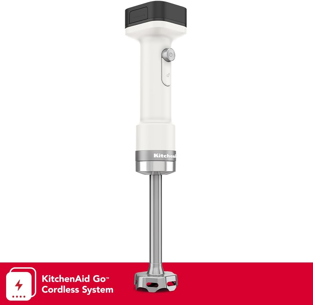 KitchenAid Go Cordless Hand Blender - battery included, KHBRV71, Porcelain White