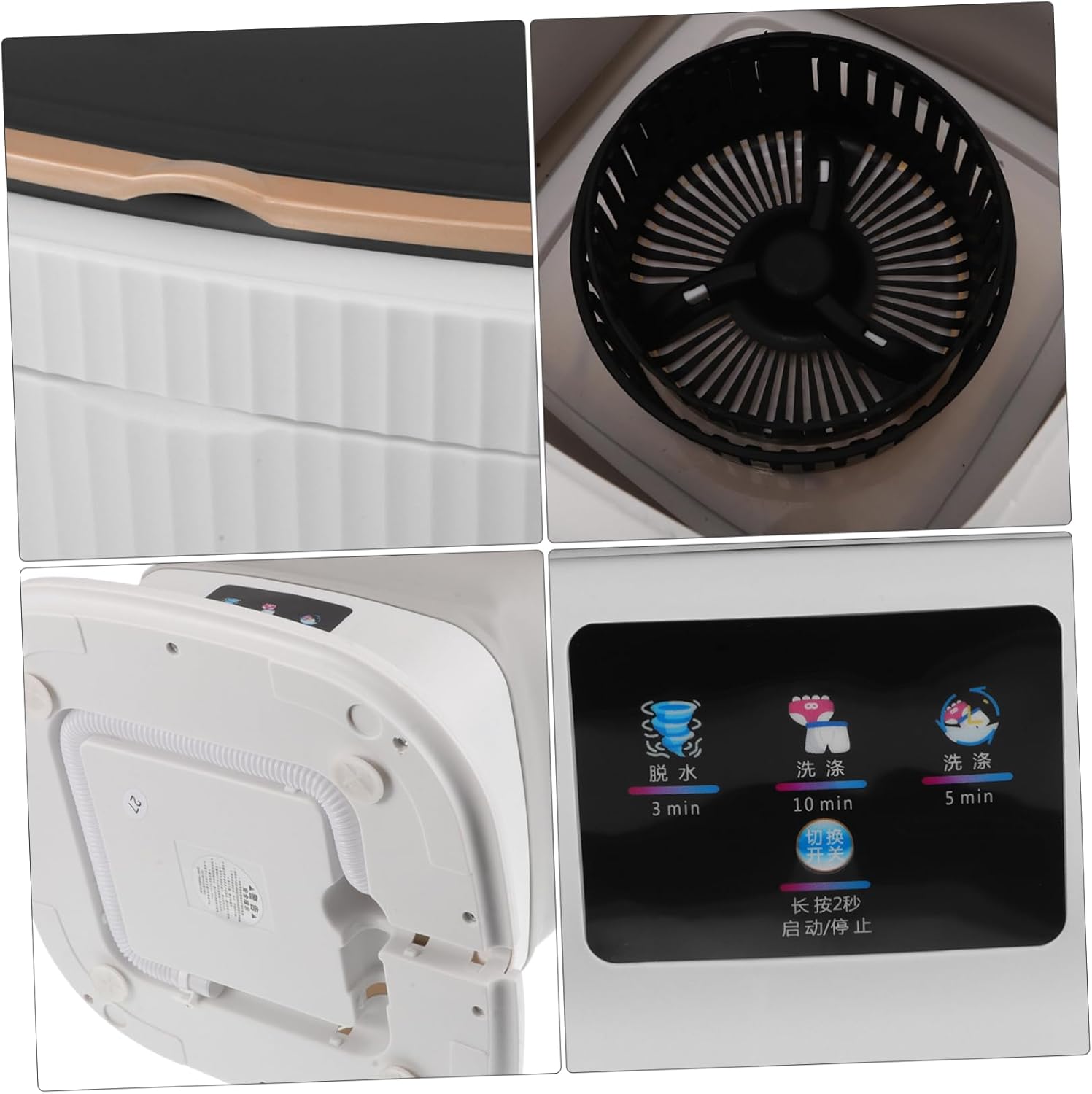 jojofuny Mini Portable Washing Machine Compact Lingerie Washer Dryer for Clothes Socks and Underclothes Travel Laundry for Camping and Apartment Use