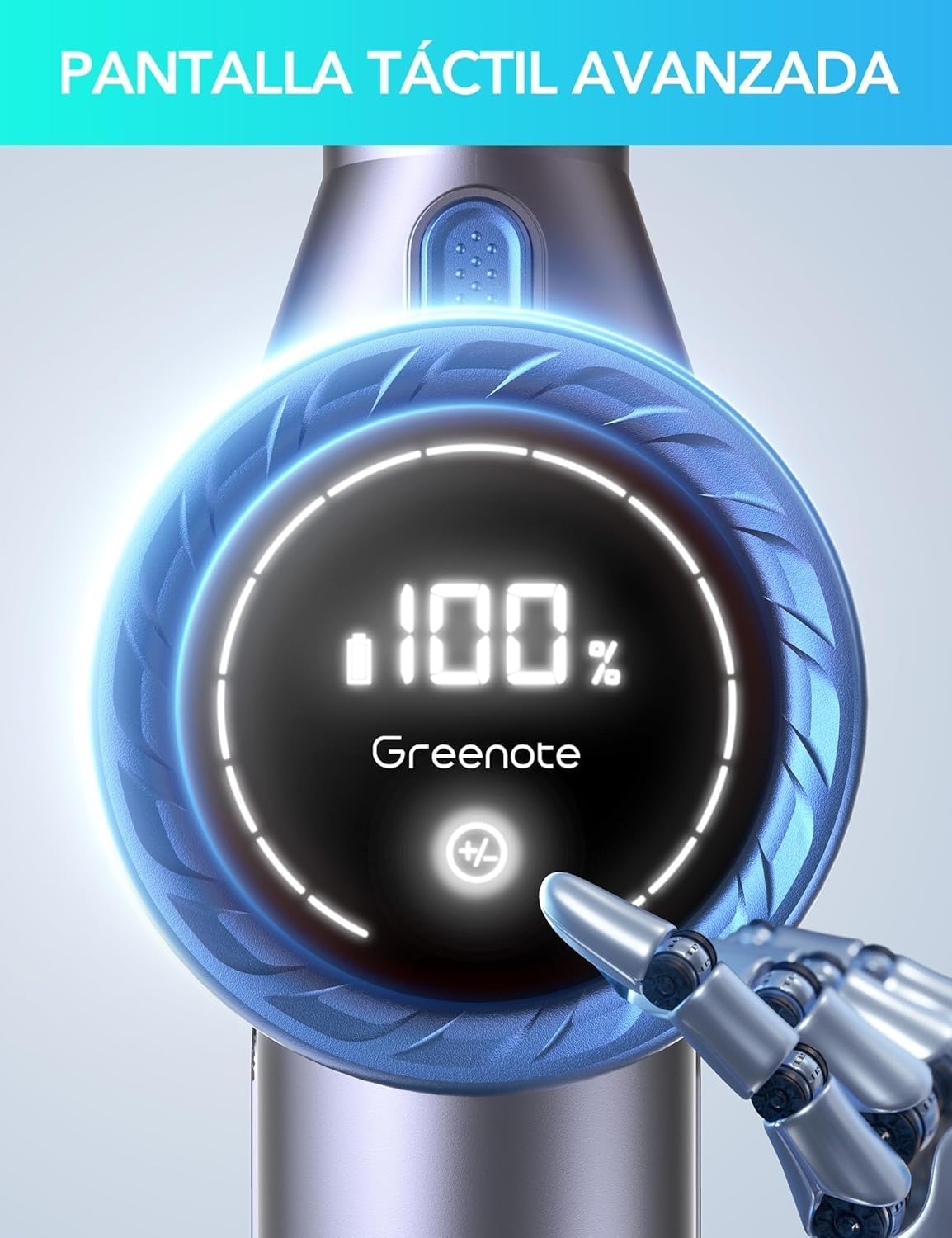 Greenote GSC60 Cordless Vacuum Cleaner 33KPA, 10-in-1 Multi-Accessory Vacuum Cleaner, Up to 40 Minutes Runtime, Control Display, with Bed Brush, Flexible Extension Hose, Large Dust Container