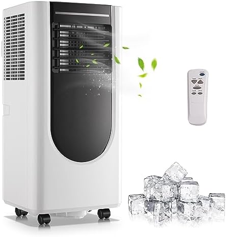 WANAI Portable Air Conditioner, 8000 BTU 6-in-1 Air Conditioner Cooling For Rooms Spaces Up To 250 Sq.Ft, Multi-Function Portable Air Conditioner Suitable For Bedroom, Office, Living Room