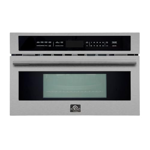 FORNO Capoliveri 30 Inch Stainless-Steel 1000 Watts Microwave Drawer 1.2 cu.ft.