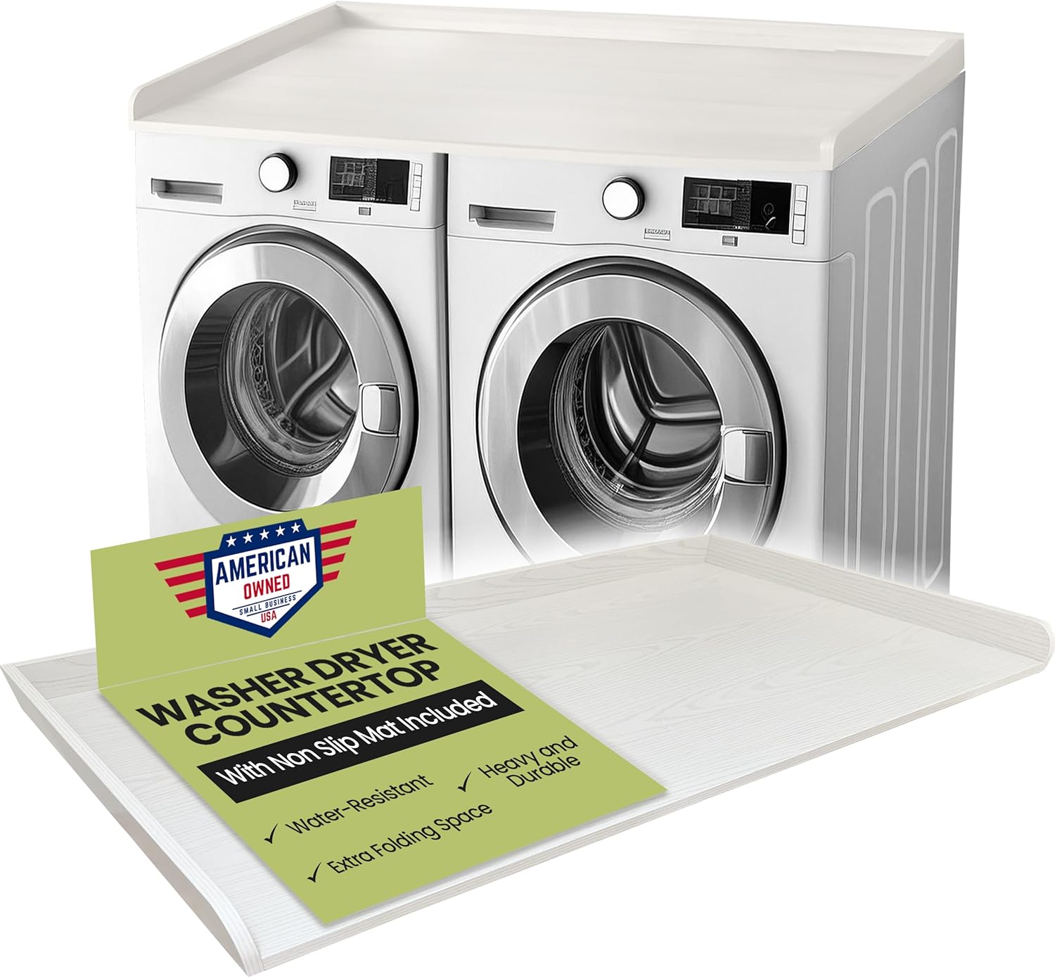 Washer and Dryer Countertop with Non-Slip Mat - 54