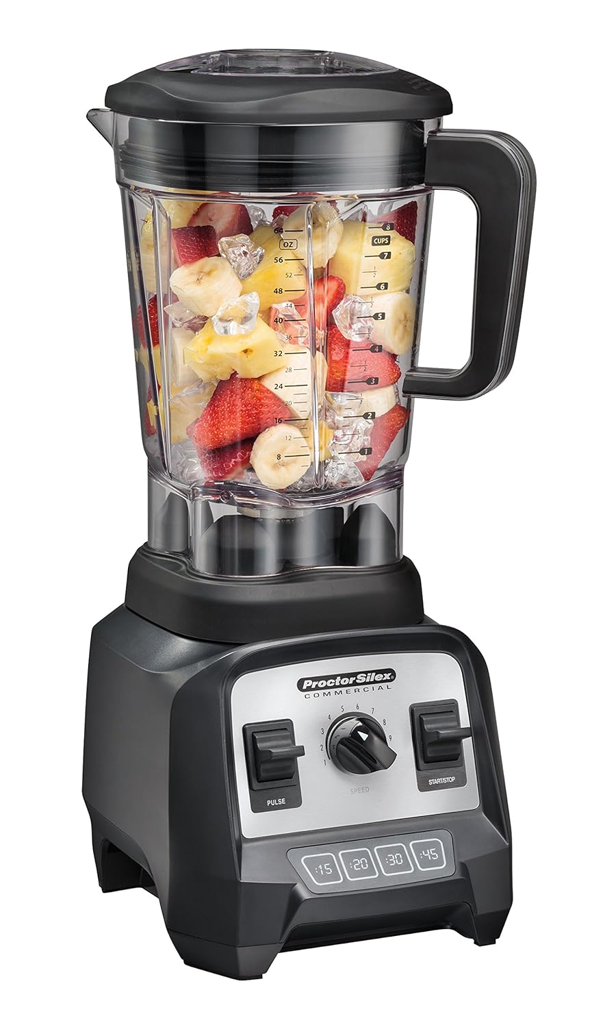 Proctor Silex Commercial 55000 High-Performance Blender, 2.4 Peak hp, Variable Speed Dial, BPA-Free 64 oz./1.8 L Container, 17.32