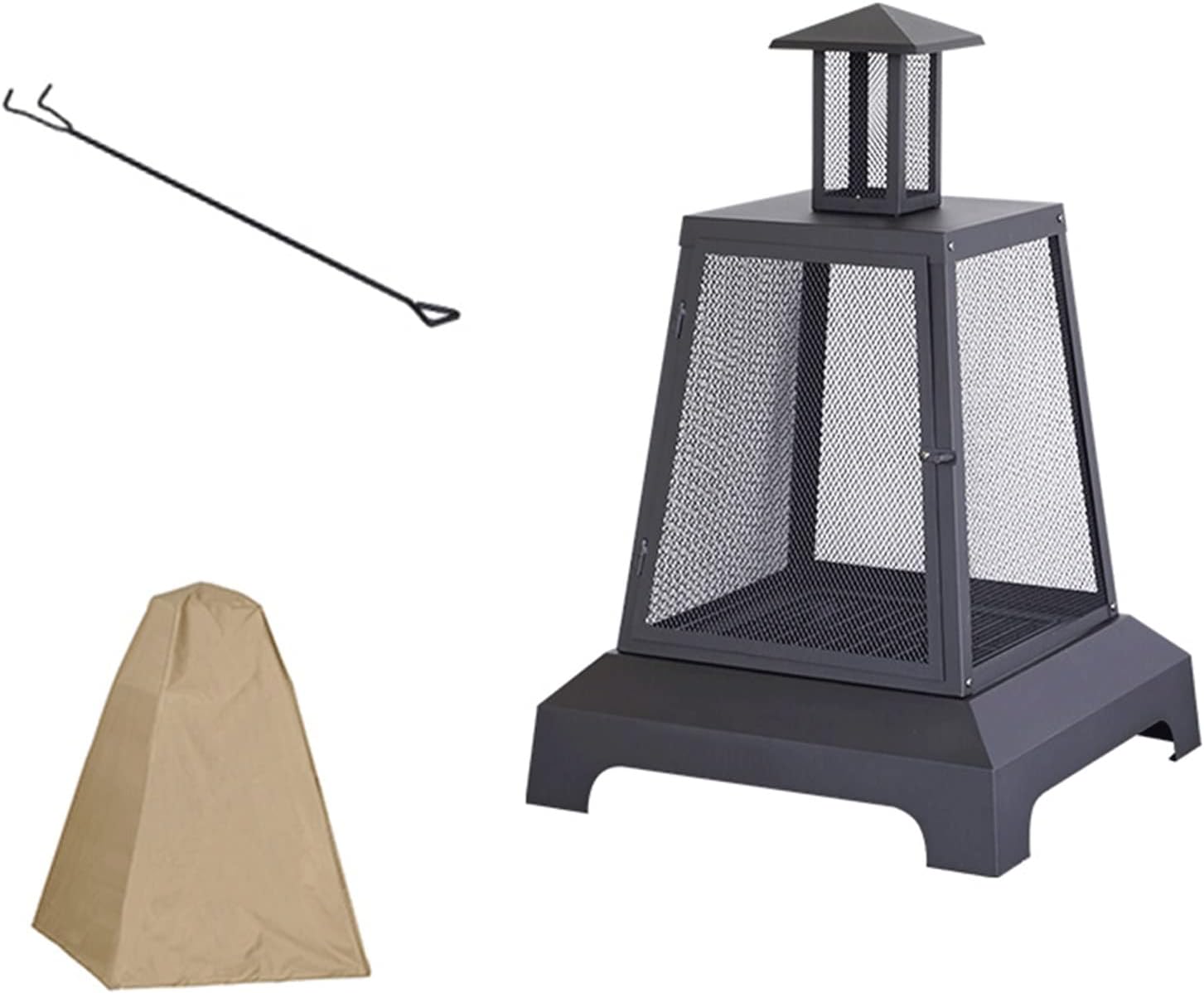 Wood Stove,Firepit,Outdoor Wood Burning Firepit,Bonfire Fire Pit,28in W×42in H,Smokeless Fire Pit,for Wood Burning and Low Smoke Great Camping Stove