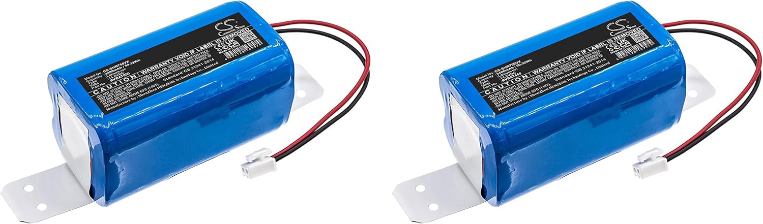 2 Pcs 3400mAh Battery Replacement for Shark ION Robot Vacuum R85 RV1001 ION Robot Vacuum R76 RV1101ARUS RV720_N UR1005AE UR1105ARUS RV1000 ION Robot Vacuum Cleaning Syst RVBAT850A RVBAT850 (14.8V)