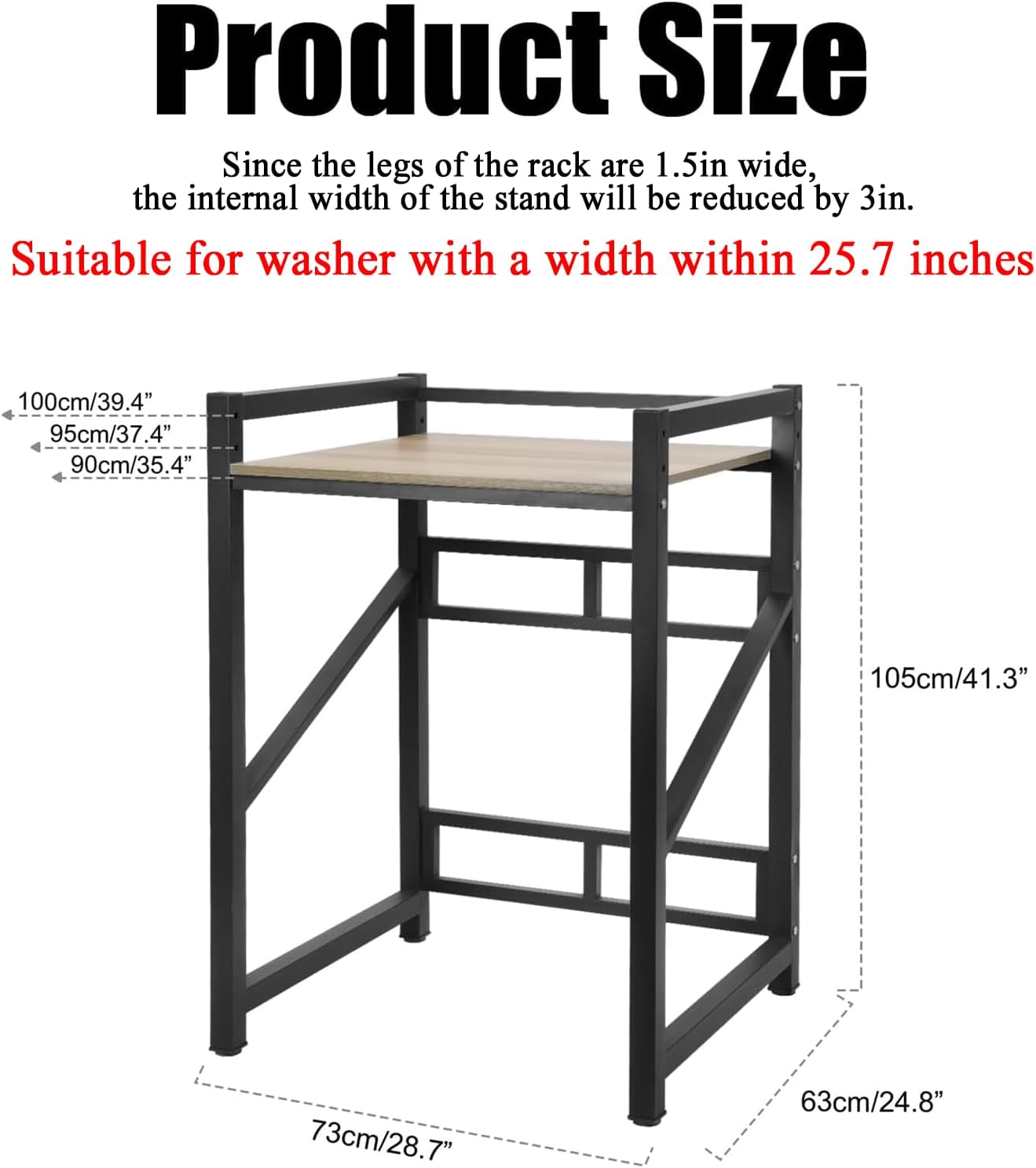 Washer Dryer Stacking Rack Stand, 39