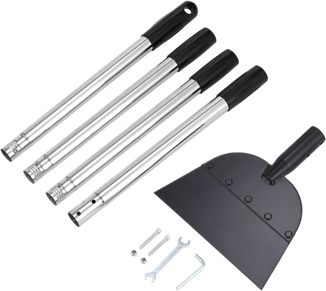 Snow Shovel Garden Cleaning Ice Shovel Tool Lawn Edge Weeding Shovel Garden Tool(4 Sections 1.6m)