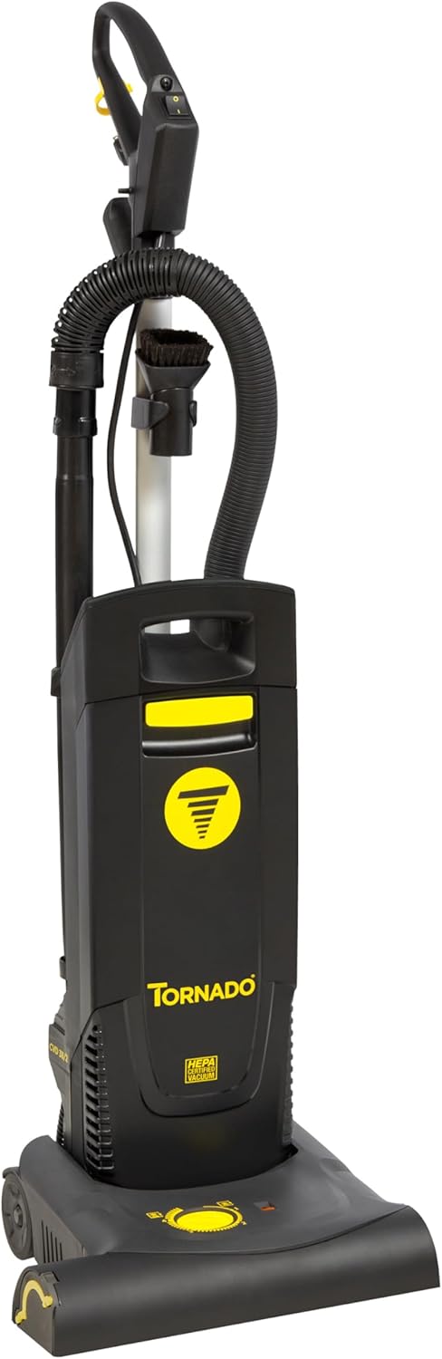 Tornado Deluxe CVD 38 15-Inch Single Motor HEPA Filtration Upright Vacuum with On-Board Tools, 91438