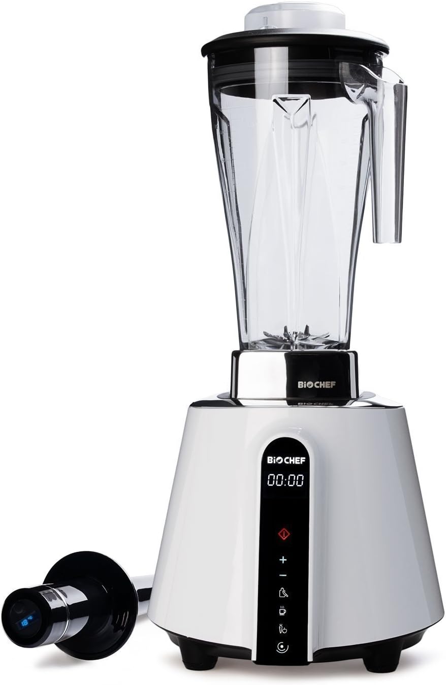 BioChef Living Food Blender - 1680 Watt Motor, 2L BPA-Free Jug with 3 preset Programs Plus Pulse Function - 10 Year Warranty (White)