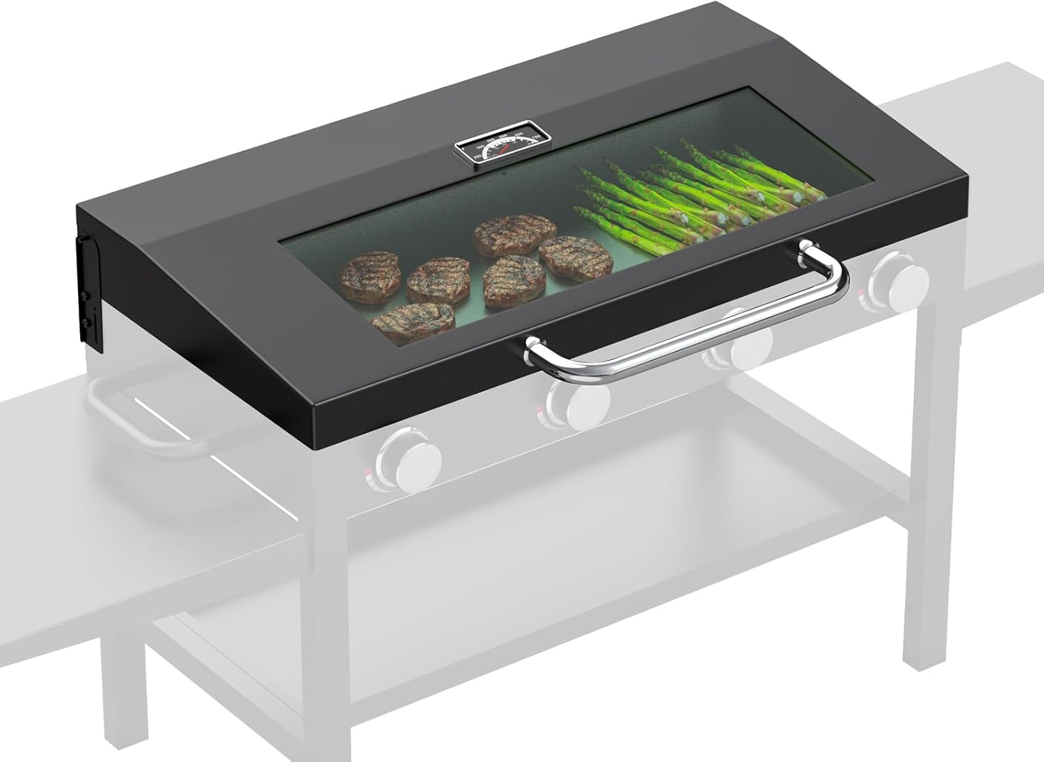 Hinged Lid for Blackstone 36 Inch Griddle,Upgrade Clear View Griddle Hard Cover Hood for Blackstone 36