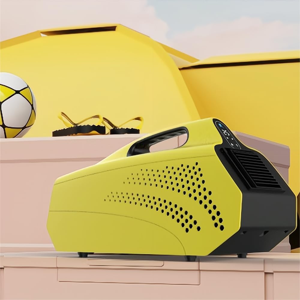 Portable Air Conditioner for Tent for 50 Sq. Ft, 1,500 BTU AC Unit with Fan Mode for Truck Van Outdoor Camping Small Rooms, Windowless Air Cooler with Dual Hoses