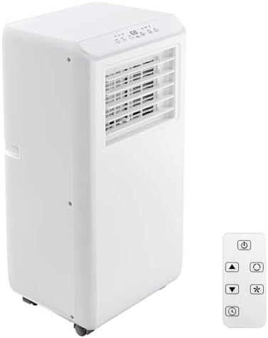 8000BTU Portable Air Conditioners, Portable Ac Unit Cools Up To 350 Sq, With Remote Control, Built-In Cool 24h Timer Air Cooler For Bedroom Office