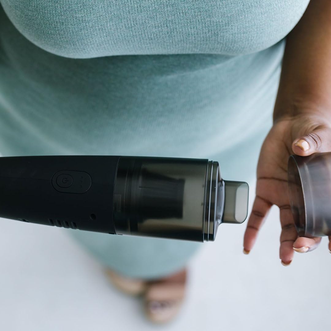 Ayla & Co Handheld Portable Car Vacuum, Lightweight and Cordless Car Vacuum with Washable Filter, Black