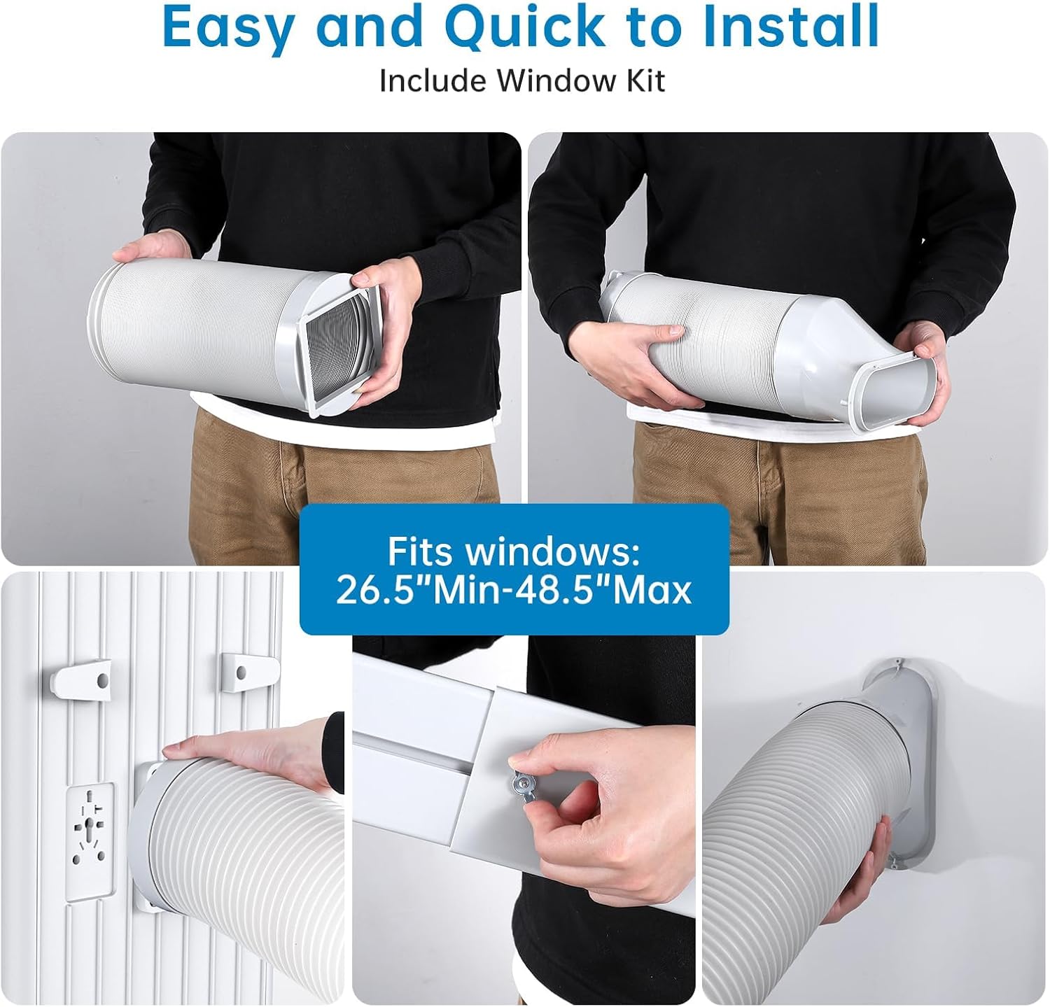 8,000 BTU Portable Air Conditioners, 3 In 1 Portable AC Unit With Fast Cooling/Dehumidifier/Fan,Energy Saving/Remote Control/24Hrs Timer for Bedroom,Dorms,Ndoor Room