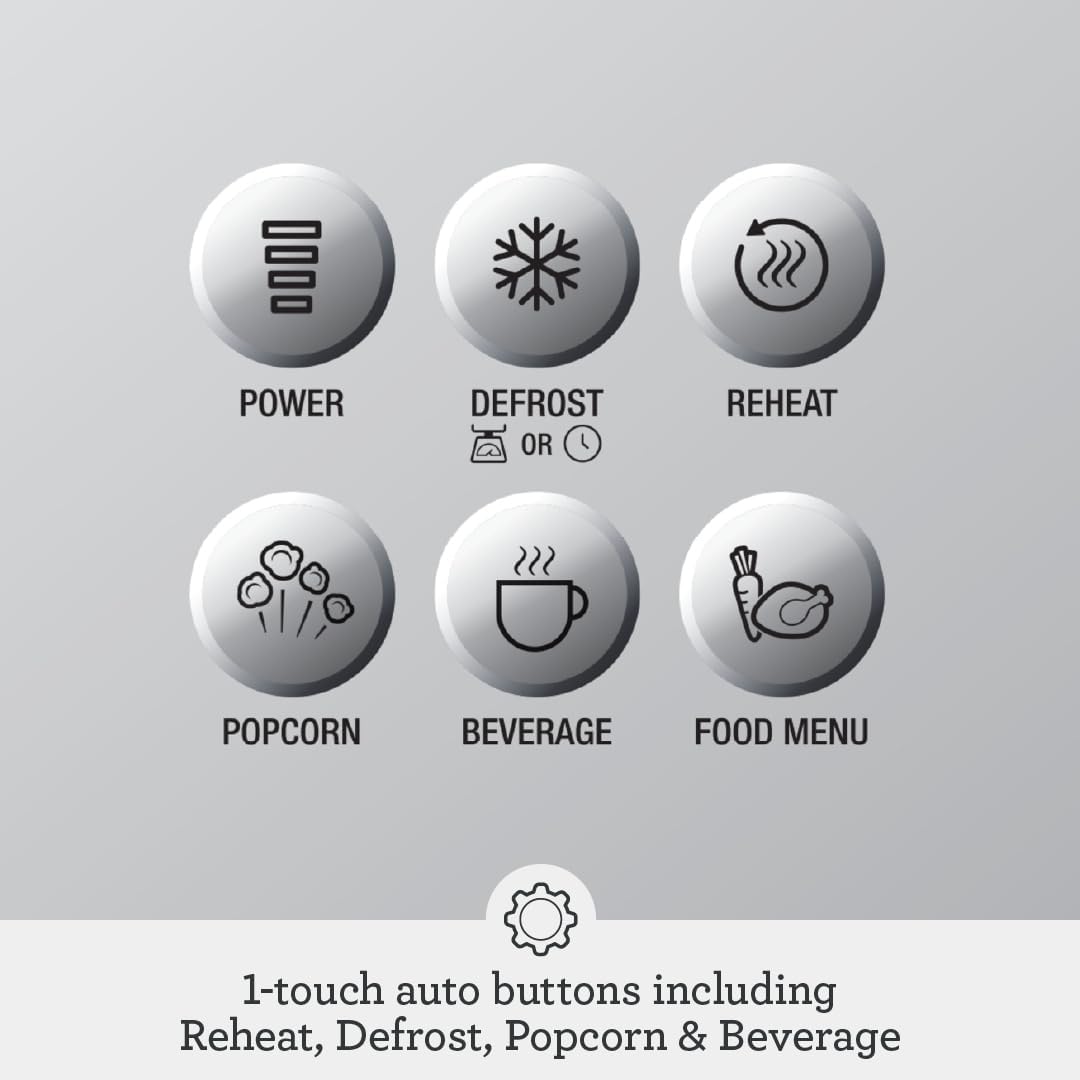 Breville BMO650SIL Compact Wave Soft Close Countertop Microwave Oven, Silver