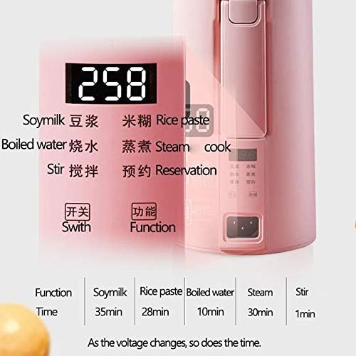 Electric Soymilk Machine Mini Heatable Soya-Bean Milk Juicer Blender Rice Paste Maker Filter-free With Steamer(black-JoJo's Bizarre Adventure1)