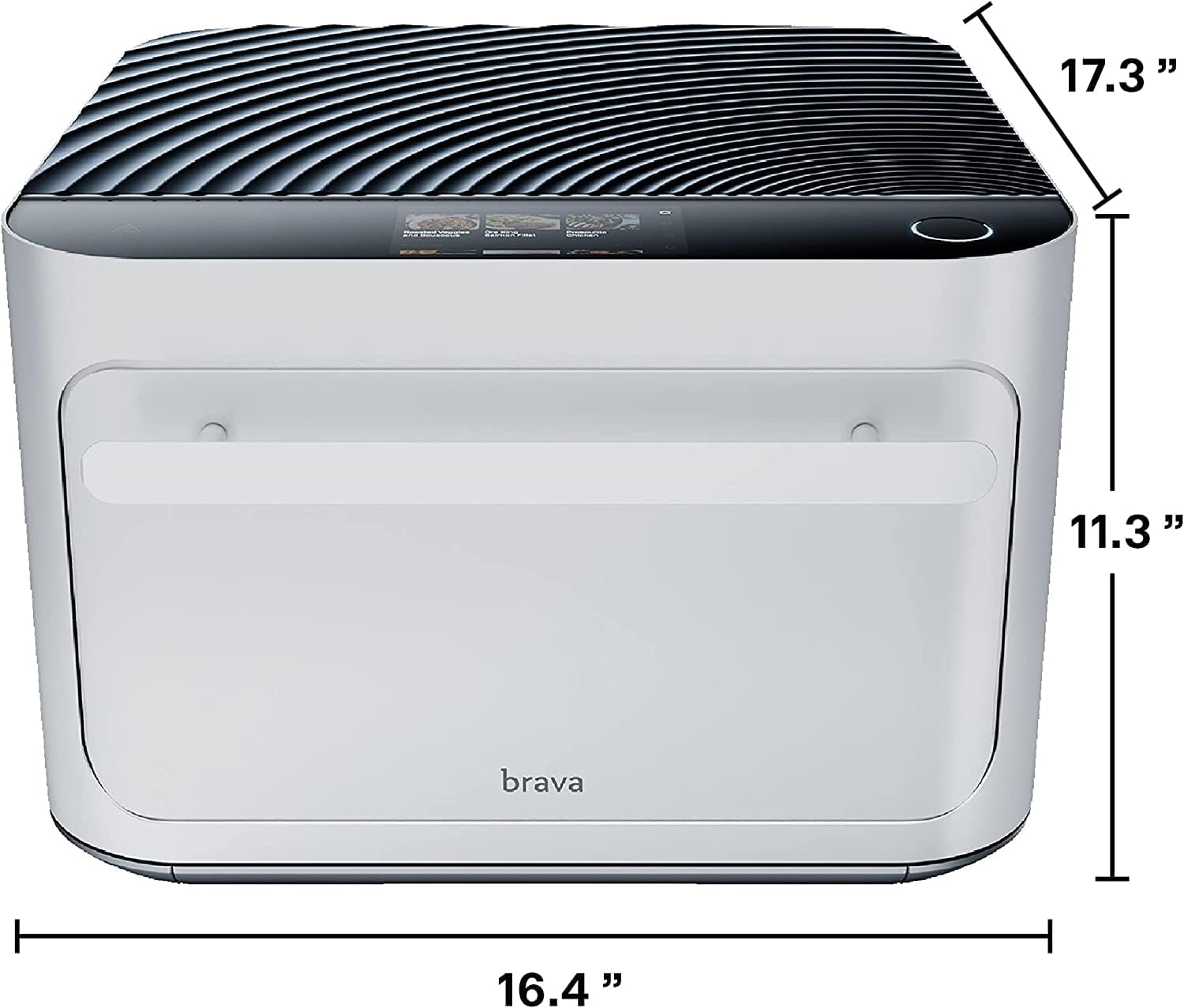 Brava Oven Starter Set: 10-in-1 Touchscreen Countertop Smart Oven, Air Fryer, 6-Slice Toaster, Slow Cooker, Reheater, Dehydrator, Rice Cooker, Auto-Shut Off, 1800W, Stainless Steel Kitchen Appliance