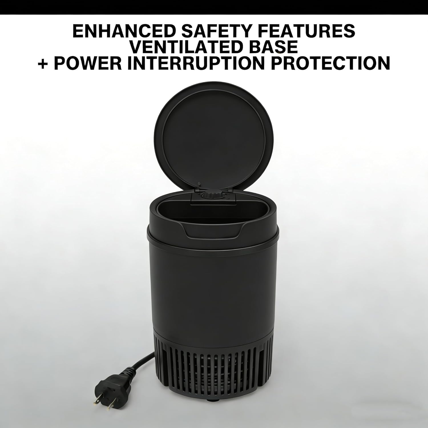 Compact Mini Washer- Portable Semi-automatic Small Washer Machine Single Tub Laundry Washer for Apartments, Dorms,Traveling, RV, IPX4 (Black)