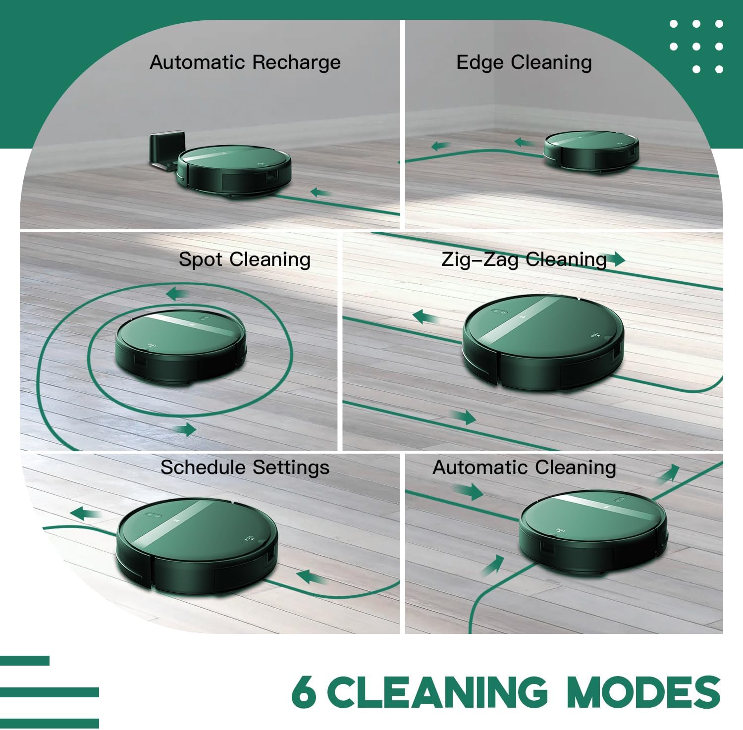 Robot Vacuum and Mop Combo with Smart 3D Avoidance | 2 in 1 Mopping Robotic Vacuum Cleans Hard Floors & Carpets | Powerful Suction & Tangle-Free for Pet Hair | App/Wi-Fi/Alexa, Self-Charging