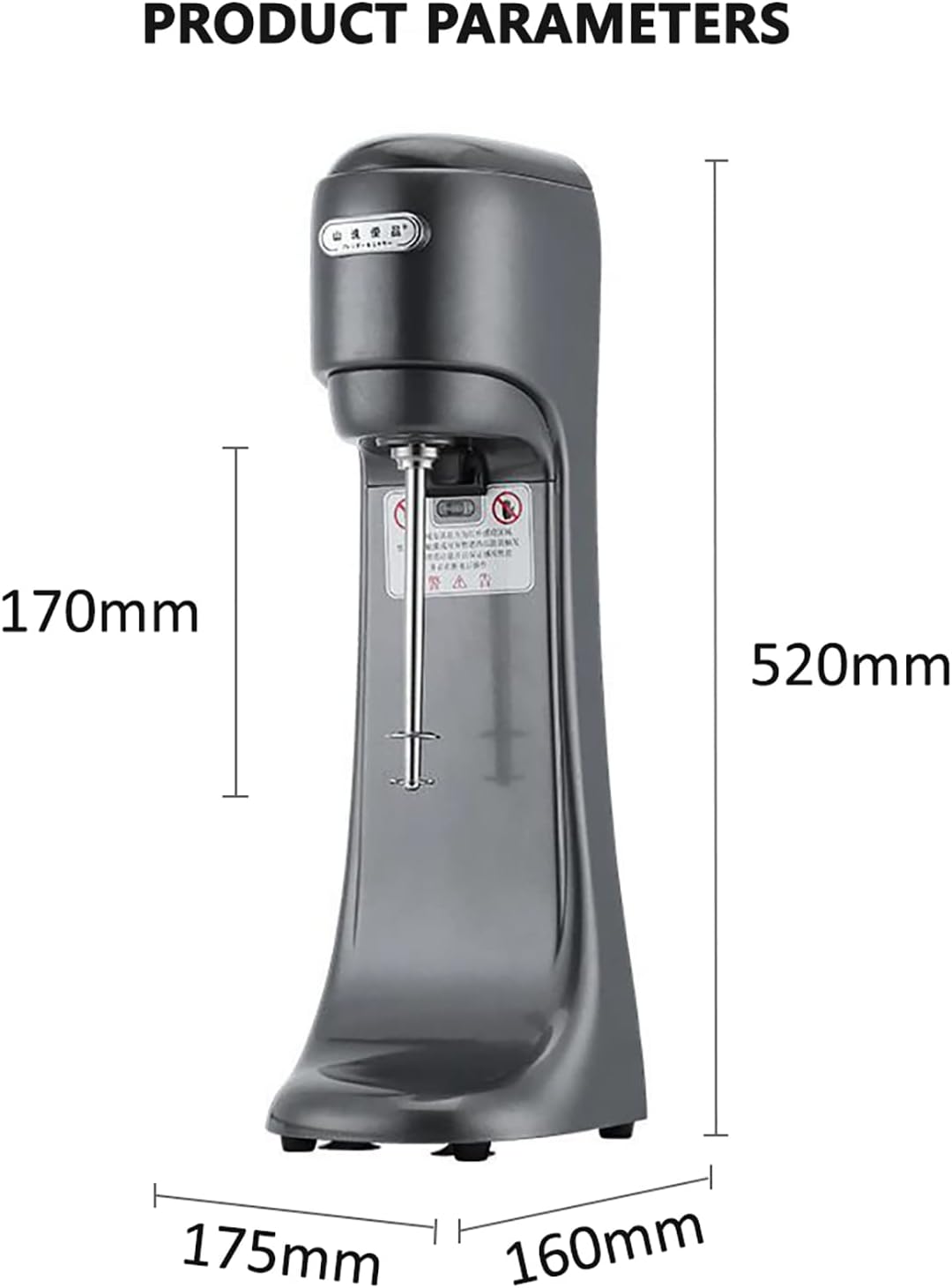 Smart Milkshake Blender, 1000ML Commercial Pearl Milk Tea Beverage Ice Cream Smoothie Milkshake Machine, Automatic Sensing Function, 5-Speed Adjustment