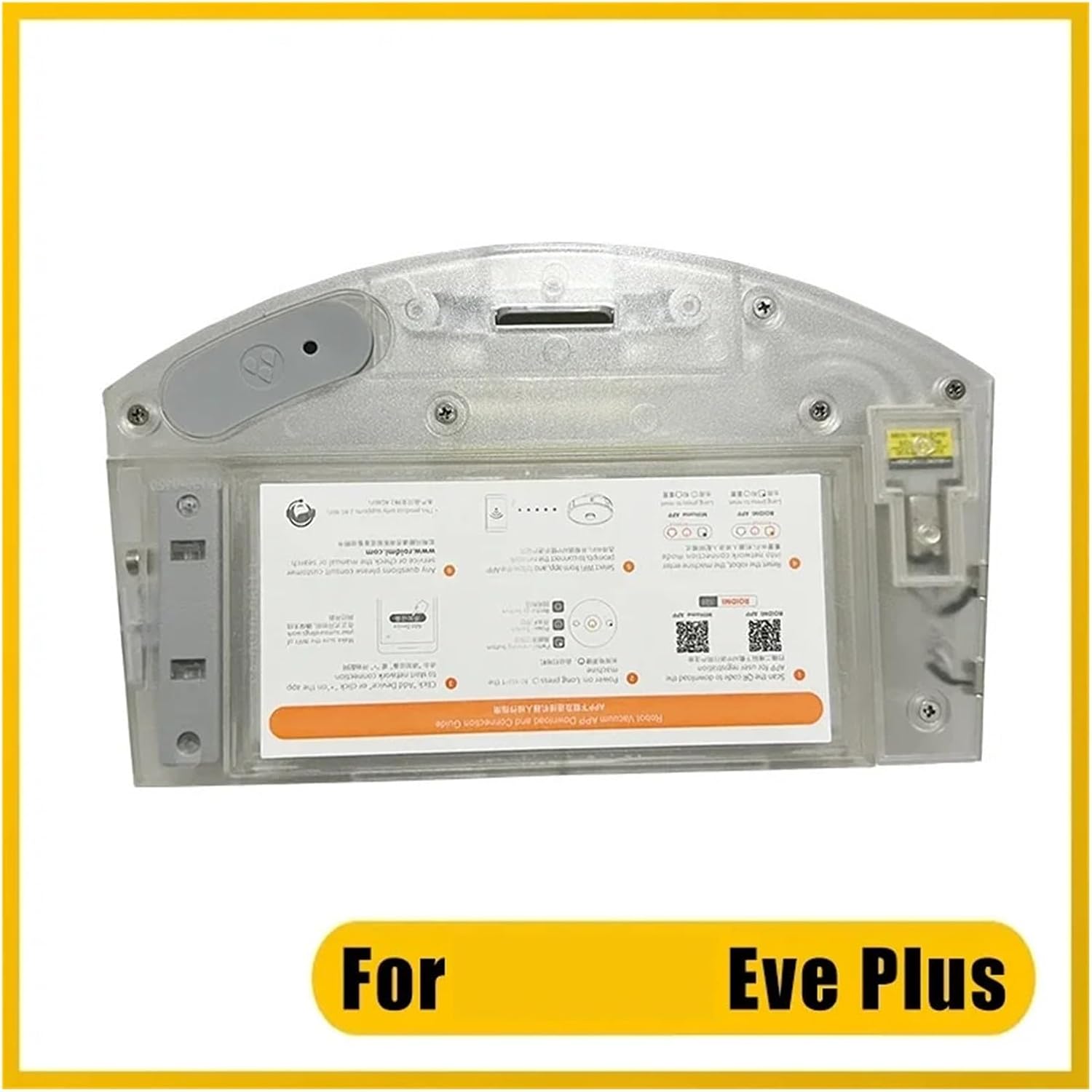 Accessories，Compatible for Roidmi ，Eve Plus Robot Vacuum Cleaner Spare Parts Electric Control Dust Box collection Water Tank Filter