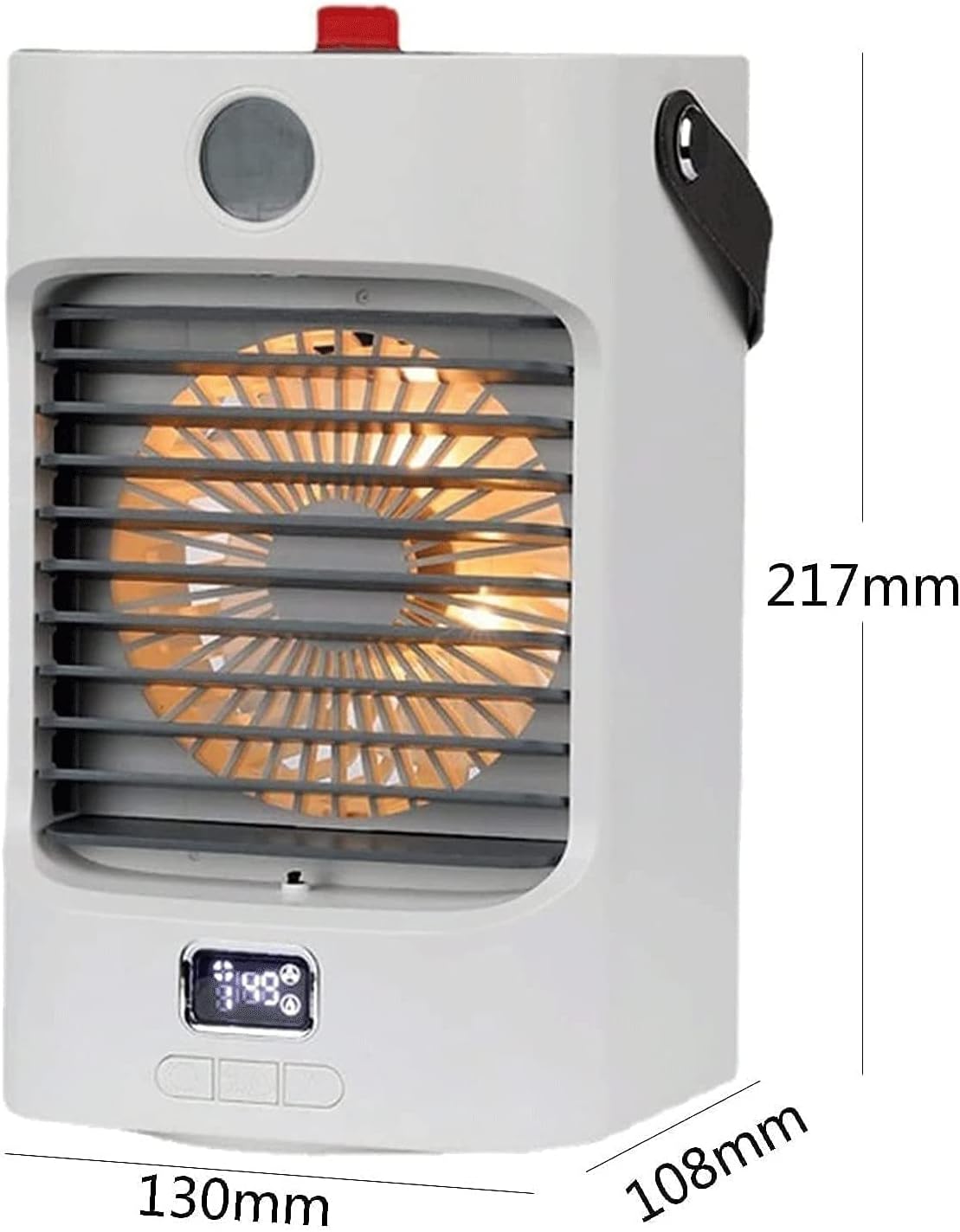 Portable Air Conditioners Fan, USB Personal Air Conditioner Fan with 3 Speeds, Air Cooler for Bedroom Home Office (Color : Green)