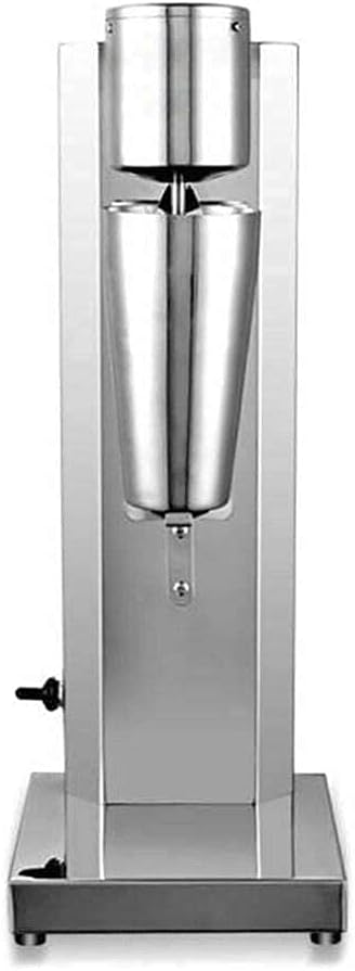 Milkshake Maker Machine Commercial Milk Shake Maker Mixer, Electric Malt Maker Machine, Drink Mixer with Single Head Malt Blender Stainless Steel Two-Speed 110V 180W 18000rmp (US Stock)