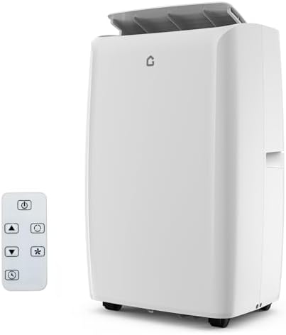 14000 BTU Portable Air Conditioner, Quiet Portable AC Unit with Fan & Dehumidifier, Cooling Cools Room up to 750 sq.ft, Air Conditioner with Remote & 24H Timer for Rooms, Bedroom, Office, White
