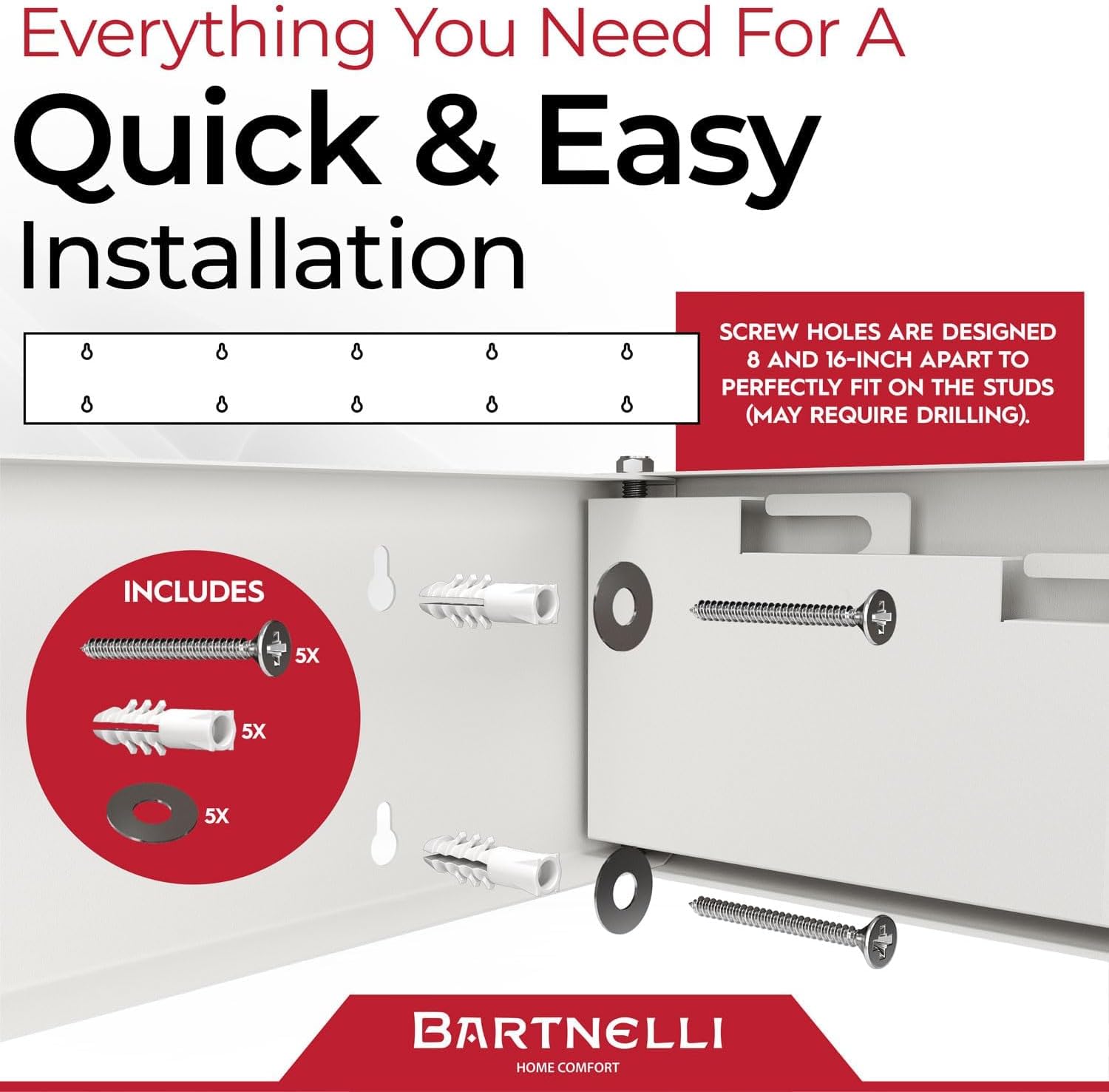 Bartnelli Wall Mounted Laundry Drying Rack for Clothes | Made in Europe with Patented Foldable Design for Maximum Space-Saving Efficiency, Collapsible Clothing Racks for Indoor and Outdoor