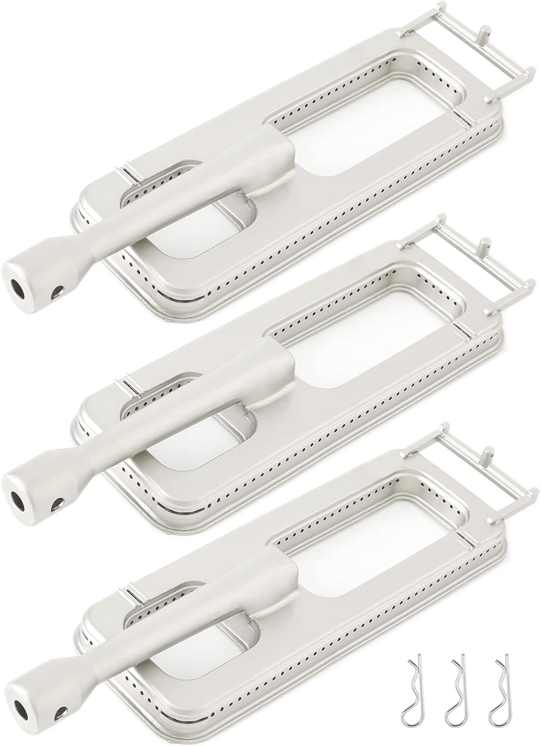 Cast 304 Stainless Steel Grill Burner Replacement Parts for Coyote Members Mark Grand Hall Y0101XC Y0202XC Y0660 608SB Grill Parts for RCS Sam's Club Bakers and Chefs, 15.8