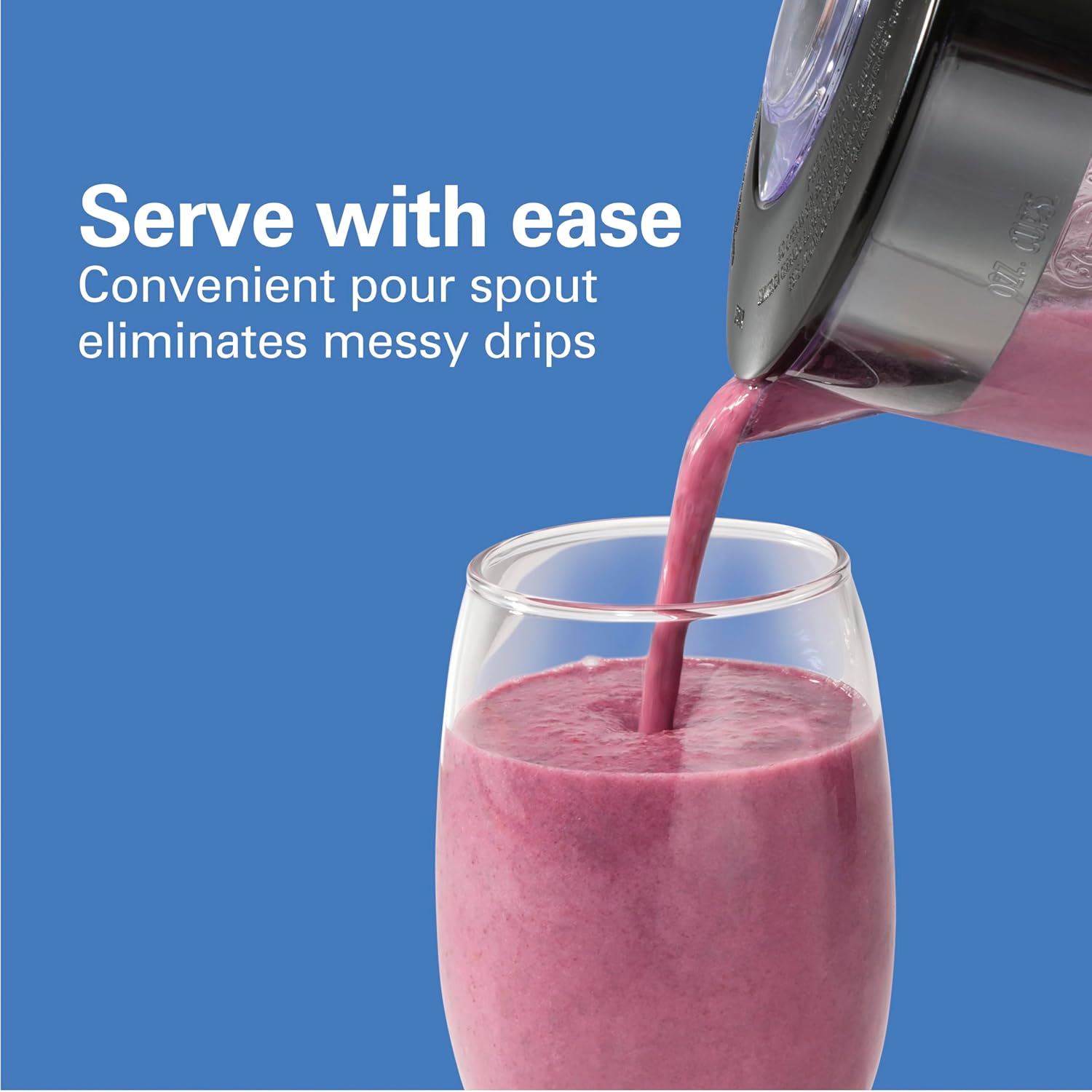 Hamilton Beach Smoothie Blender, 56 oz. Jar, 10 Speeds, Black