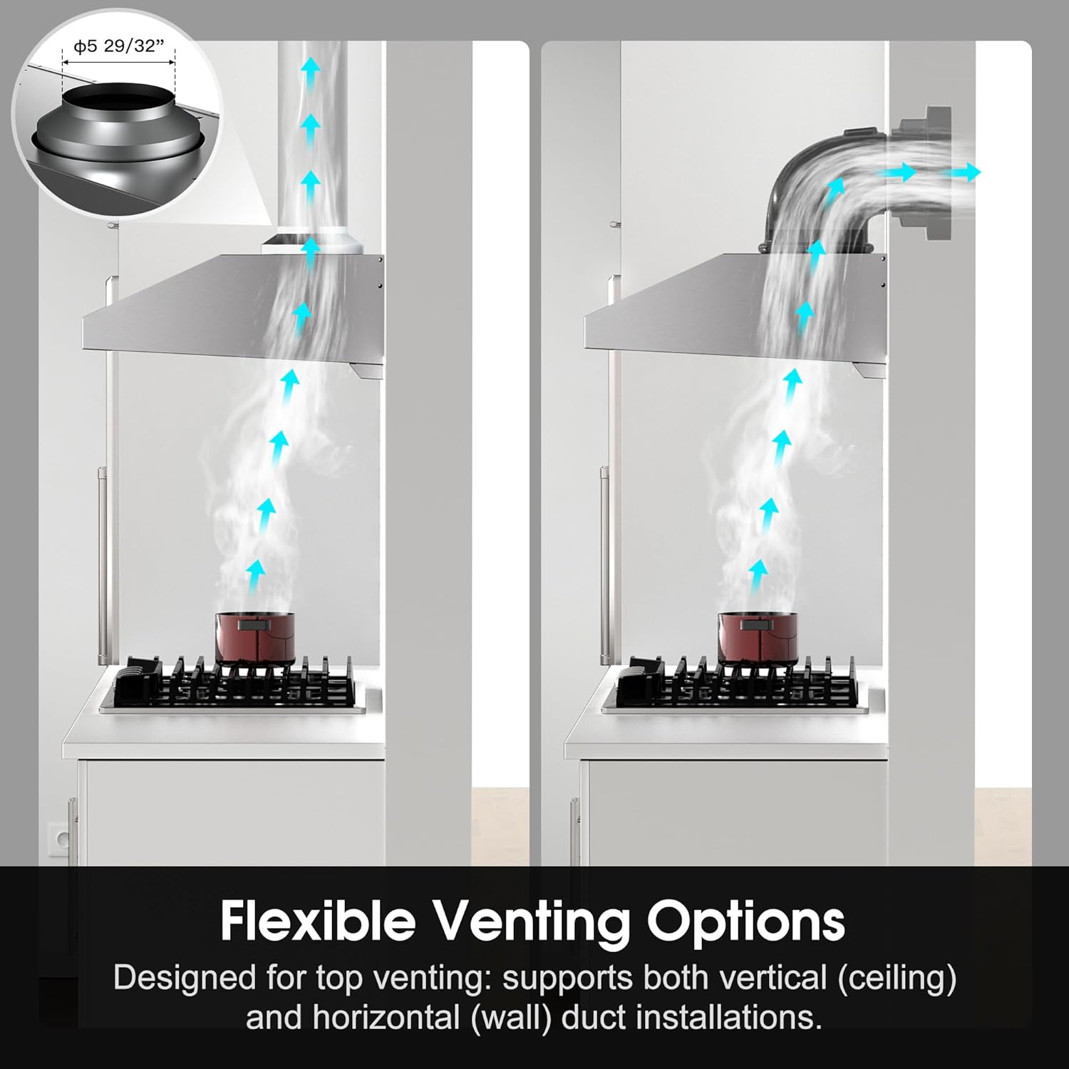 Gasland 24 Inch Built in microwave oven+30 Inch Range Hood