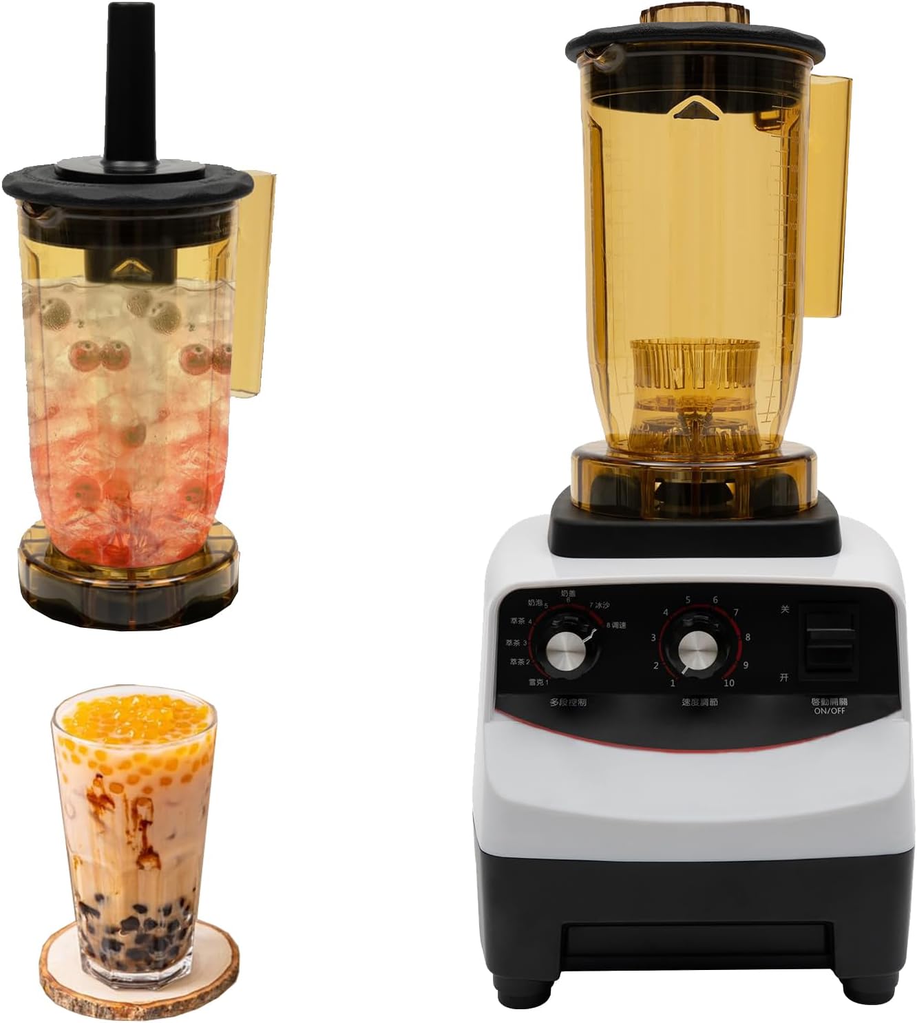 Tea Brewing Machine Bubble Tea Machine,Versatile Food Blender,Heavy Duty Commercial Grade Blender Mixer Juicer High Power Food Processor Ice Smoothie Bar Fruit Blender