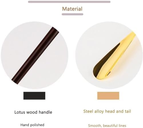 Luxury Lion Head Shoe Horn for Seniors - Long Handle Shoe Lifter with Exquisite Storage Bag, Ideal for Easy Footwear Access - Perfect Household Helper (58x3.5cm)