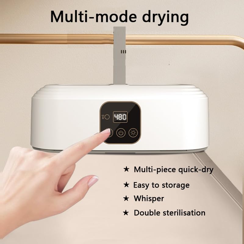 Portable Dryers-Foldable Dryers-With Remote Control Mini Dryer- Great For Travel, RV, Home, Apartment-Electric Fast And Efficient Drying And Easy To Use And Store